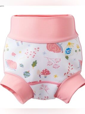 Splash About Pink Floral Diaper Swim Cover
